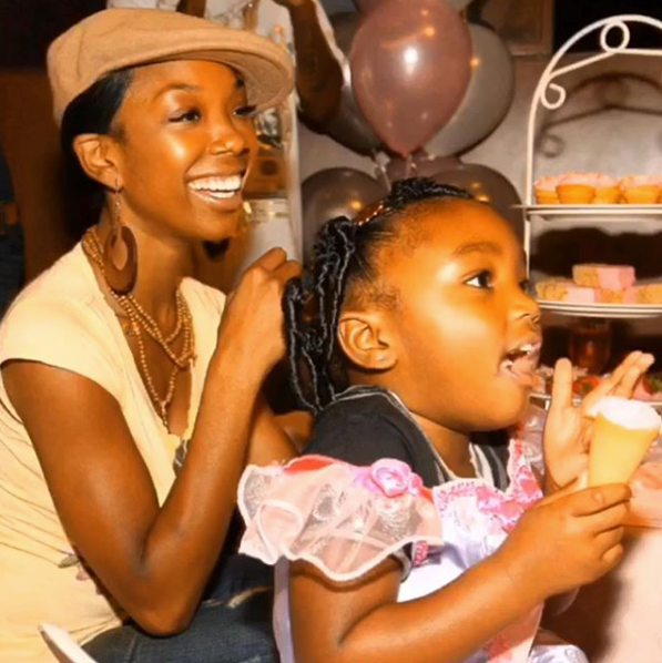 Here Are Cute Twinning Photos Of Brandy And Her Daughter Sy'rai